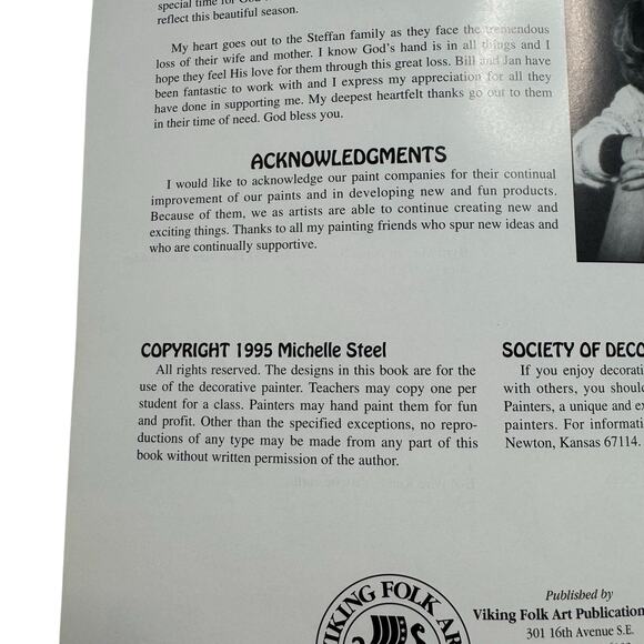 Vintage Fun For The Fallidays Vol III Viking Folk Art Craft Book Michelle Steel - Picture 2 of 7